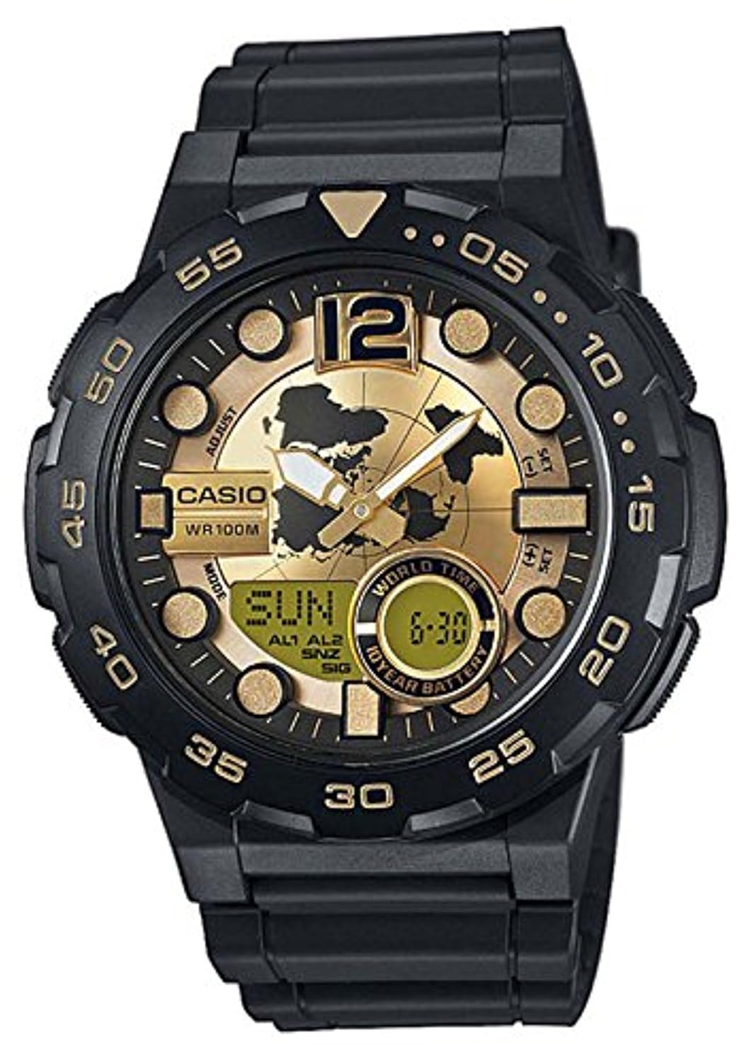 casio aeq-100bw-9avef 中性手表